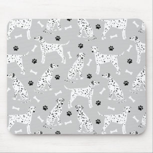 Dalmatien Tass och Bones Mouse Pad Musmatta