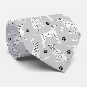 Dalmatien Tass och Bones Neck Tie Slips