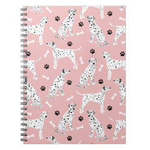 Dalmatien Tass och Bones Notebook Anteckningsbok