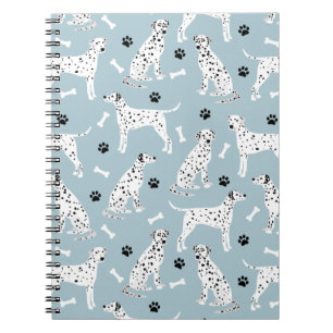 Dalmatien Tass och Bones Notebook Anteckningsbok