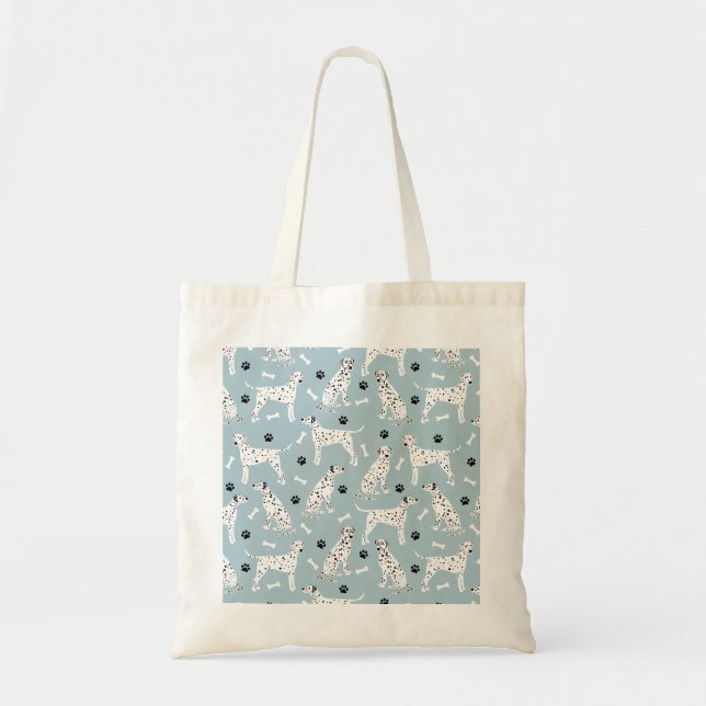 Dalmatien Tass och Bones Tote Bag Tygkasse (Framsidan)