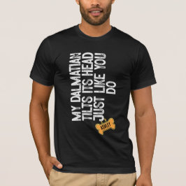 Dalmatien Tlits huvud som du T Shirt