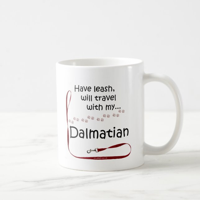 Dalmatien Travel Leash Kaffemugg (Höger)