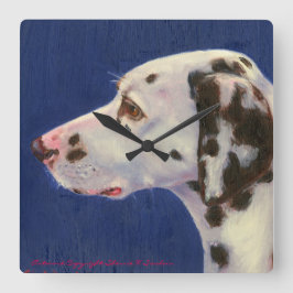 Dalmatien Wall Clock Fyrkantig Klocka