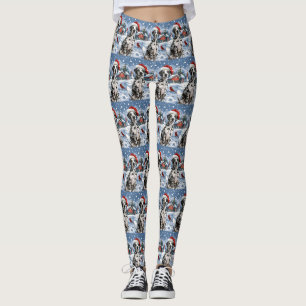Dalmatien Winter Wonderland jul Joy Leggings