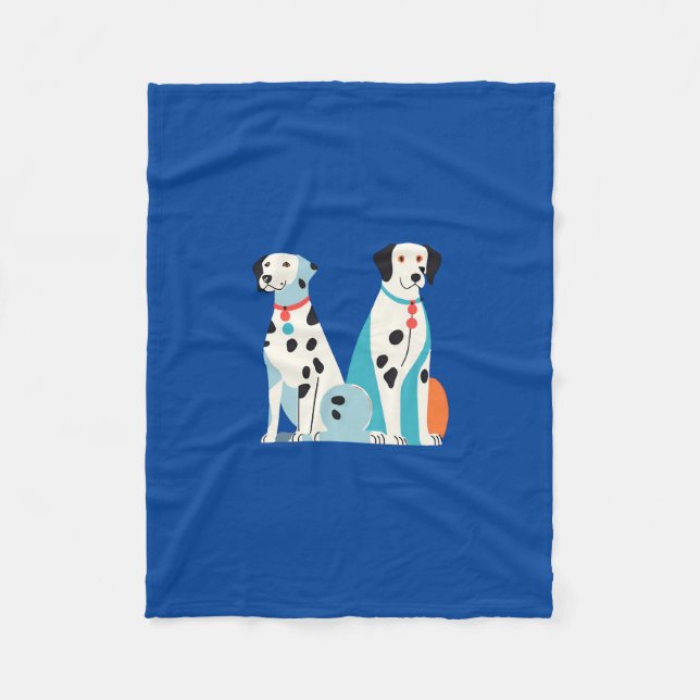 dalmatiens couverture bébé fleecefilt (Framsidan)