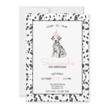 Dalmatiens Hund Rosa Kom Vistelse