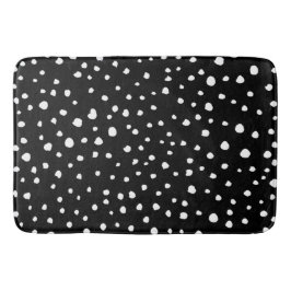 Dalmatier Dots, Dalmatiska Spots, Black and White Badrumsmatta