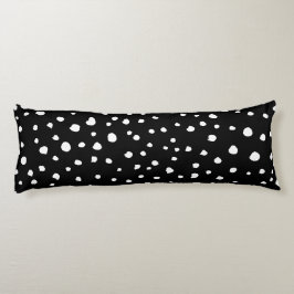 Dalmatier Dots, Dalmatiska Spots, Black and White Kroppskudde