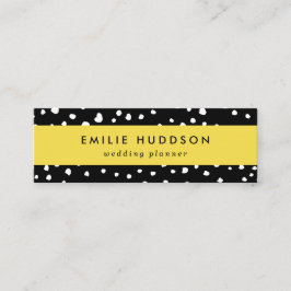 Dalmatier Dots, Dalmatiska Spots, Black and White Mini Visitkort