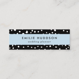Dalmatier Dots, Dalmatiska Spots, Black and White Mini Visitkort