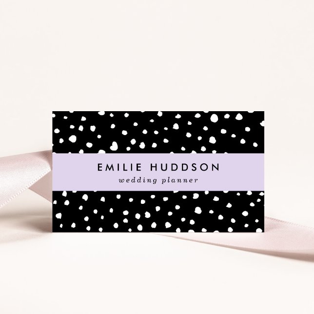 Dalmatier Dots, Dalmatiska Spots, Black and White Visitkort (Skapare uppladdad)