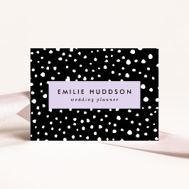 Dalmatier Dots, Dalmatiska Spots, Black and White Visitkort