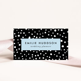 Dalmatier Dots, Dalmatiska Spots, Black and White Visitkort