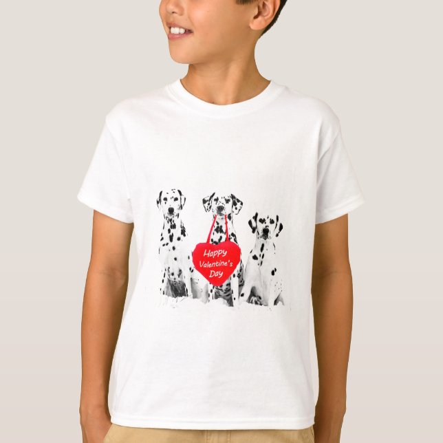 Dalmatier Hund Hjärthjärtans hjärtans dag Tröja (Framsida)