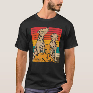 Dalmatier Pet Hundägare Retro Dalmatian T Shirt