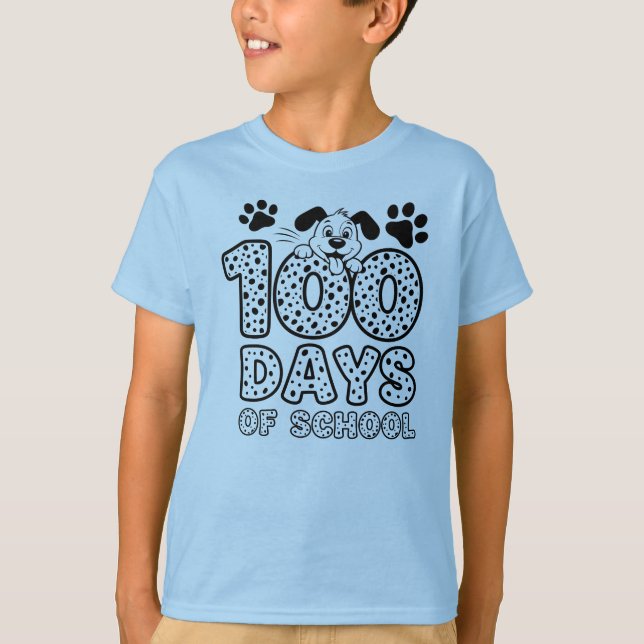 Dalmatiner 100 Skoldagar  T Shirt (Framsida)