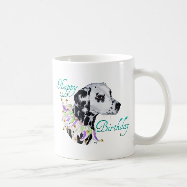 Dalmatiner Glad födelsedag Kaffemugg (Höger)