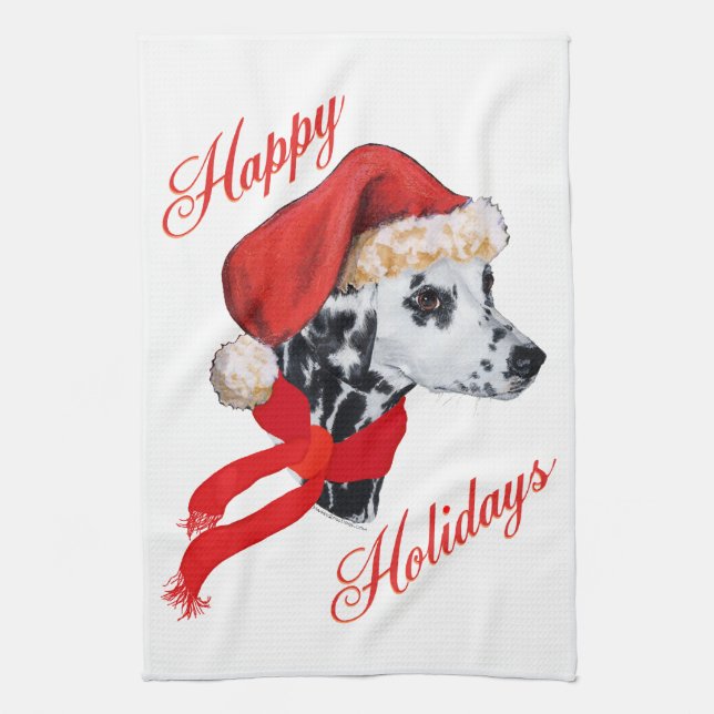Dalmatiner God Jul Kökshandduk (Vertikal)