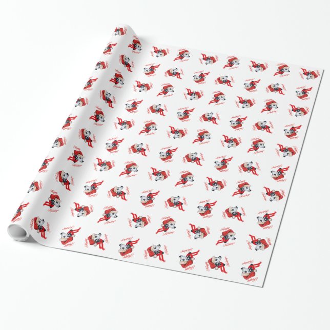 Dalmatiner God Jul Presentpapper (Utrullad)