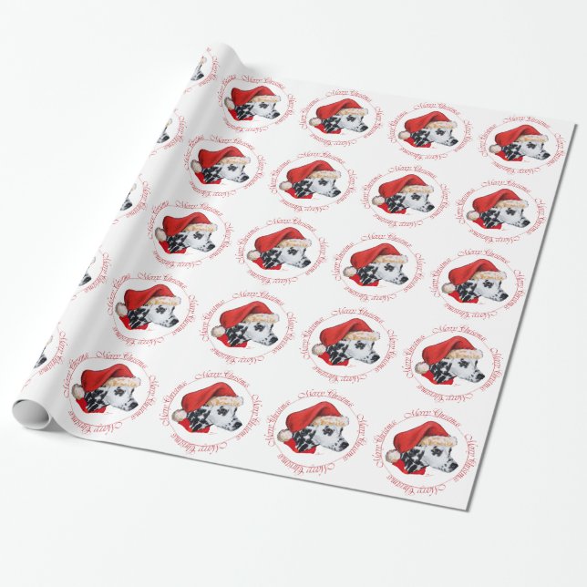 Dalmatiner God Jul Presentpapper (Utrullad)