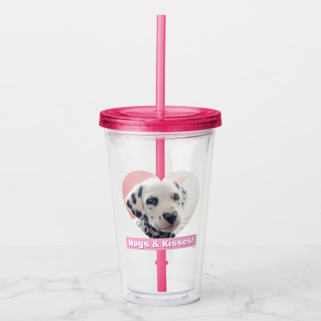 Dalmatiner Hjärt Näsa Take Away Mugg (Framsida)