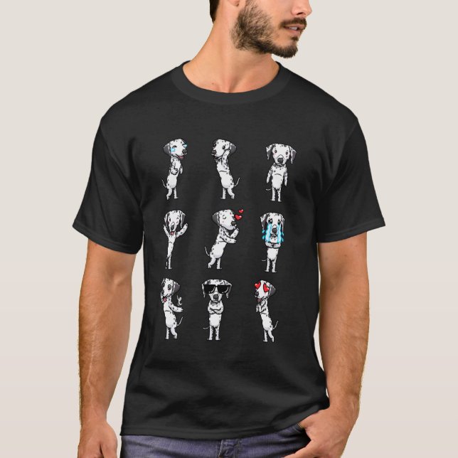 Dalmatiner Hund Design T Shirt (Framsida)