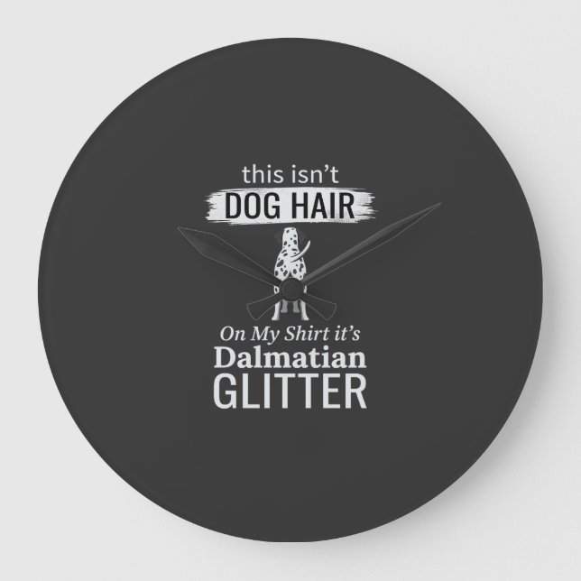 Dalmatiner Hund Hår Glitter Rolig Husdjur Stor Klocka (Framsida)