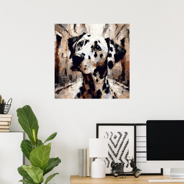 Dalmatiner Hund Konst Poster (Hemmakontoret)
