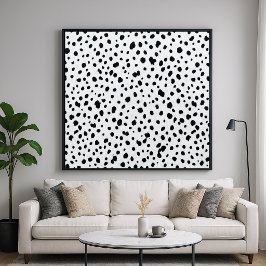 Dalmatiner Hund Päls Mönster Poster