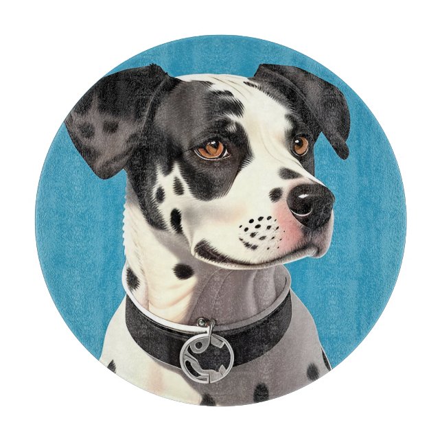 Dalmatiner Hund Porträtt (Framsidan)