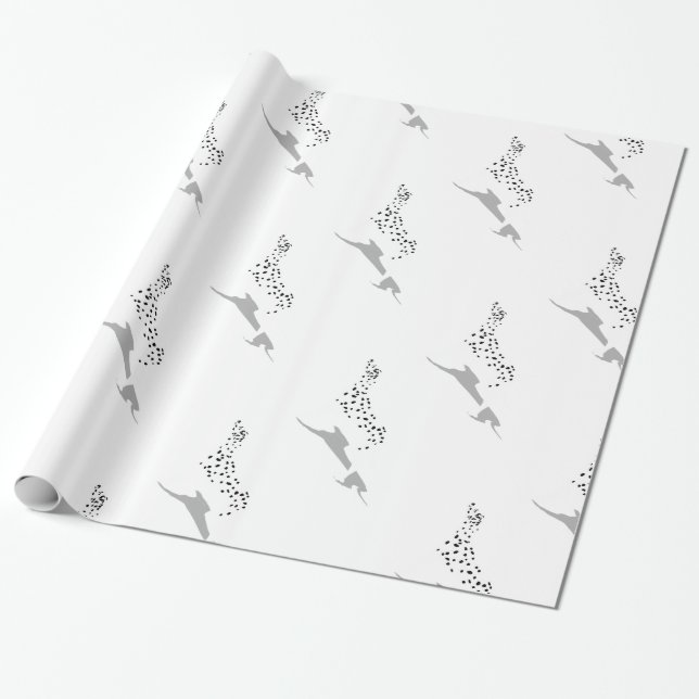 Dalmatiner hund presentpapper (Utrullad)