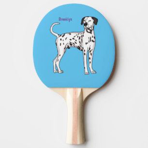 Dalmatiner hund tecknad film pingisracket