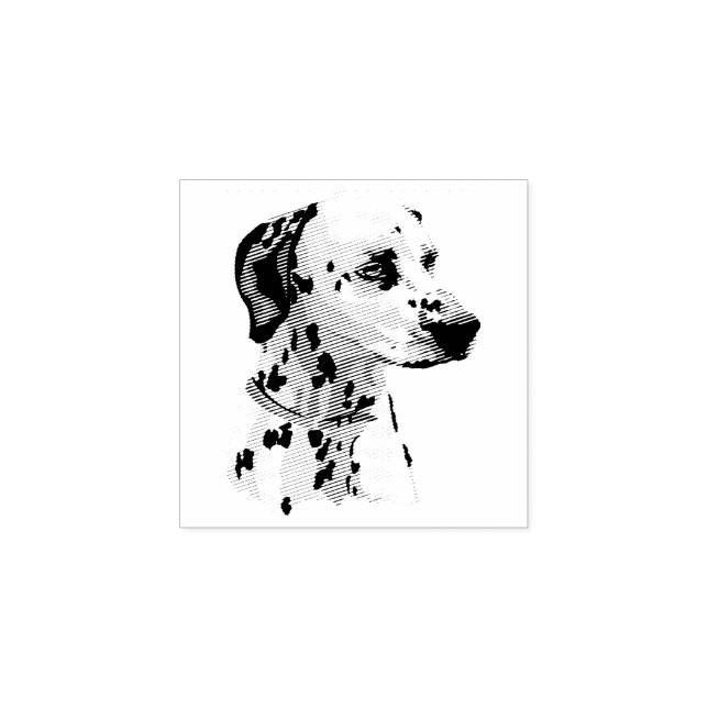 Dalmatiner Hund Valp Sötast Bebis Stämpel (Tryck)