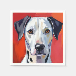 Dalmatiner | Hundmålning Husdjur Akvarell Pappersservett