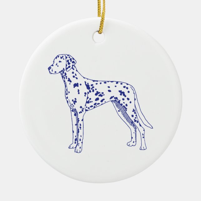 Dalmatiner Julgransprydnad Keramik (Framsidan)