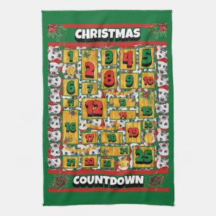 Dalmatiner Julkalender Räknar Ner Adventskalender Kökshandduk