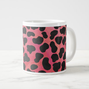 Dalmatiner Svart och Röd Tryck Jumbo Mugg