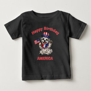 Dalmatiner Valp (2h) Patriotisk Barn T-Shirt