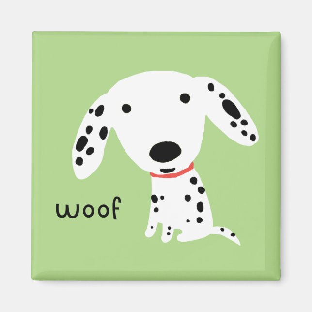 Dalmatiner Woof Magnet (Framsidan)