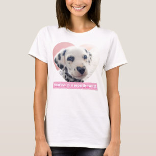Dalmatinerhjärta näsa t shirt
