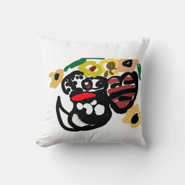 dalmatinska solrosor kudde (Framsida)