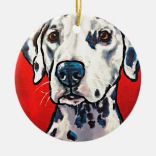 dalmation 02 julgransprydnad keramik