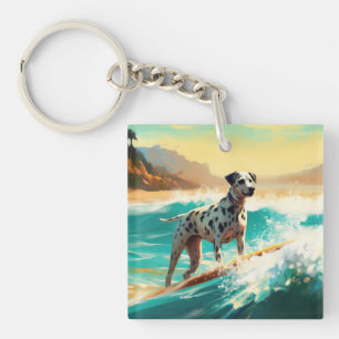 Dalmation Beach Surfing Målning 
