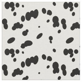 Dalmation Dog Black and White Spot Pattern Tyg