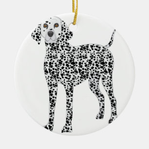 Dalmation Julgransprydnad Keramik