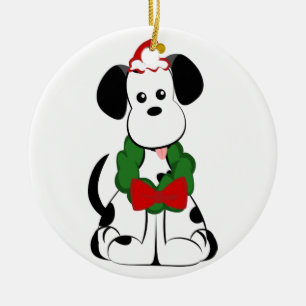 Dalmation prydnad julgransprydnad keramik