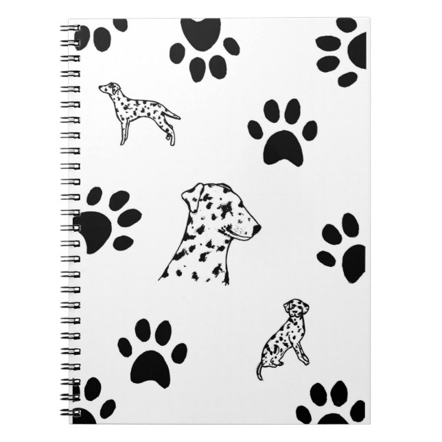 Dalmation puppies tassar anteckningsbok (Framsidan)