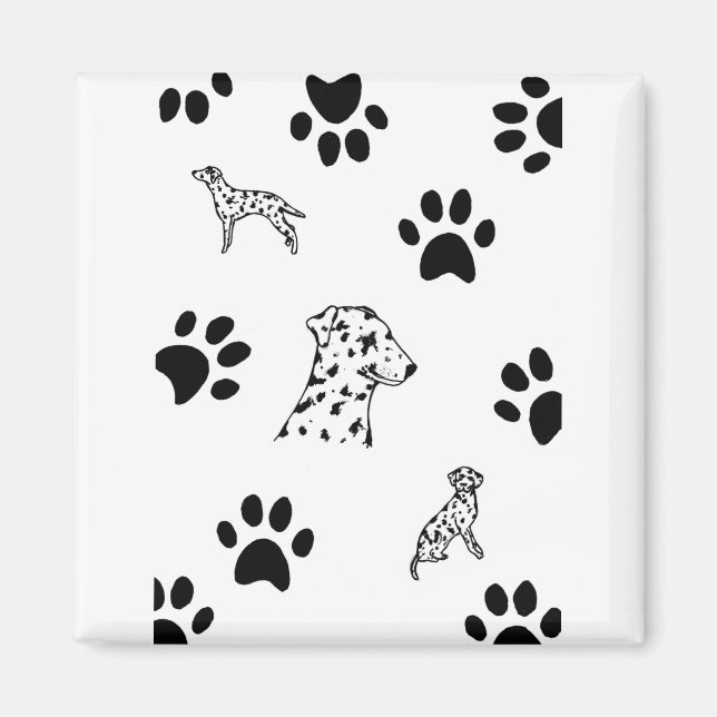 Dalmation puppies tassar magnet (Framsidan)