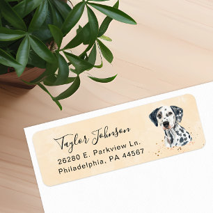 Dalmation Returadressetikett Returadress Etikett